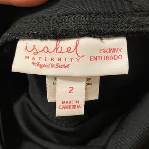 Black Skinny Jeans by Isabel Maternity Size 2